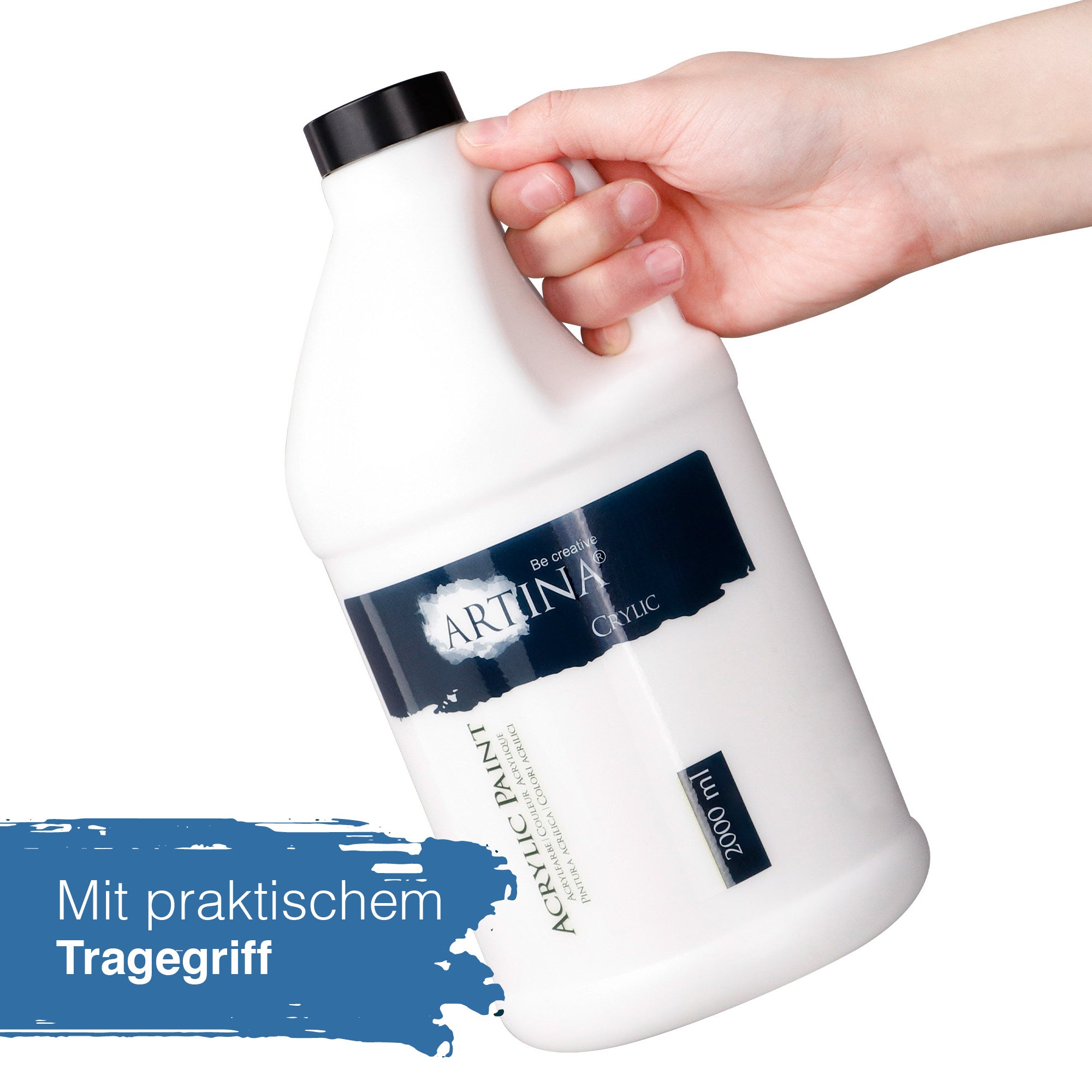 Artina Crylic Acrylfarbe 2000ml Titanweiß