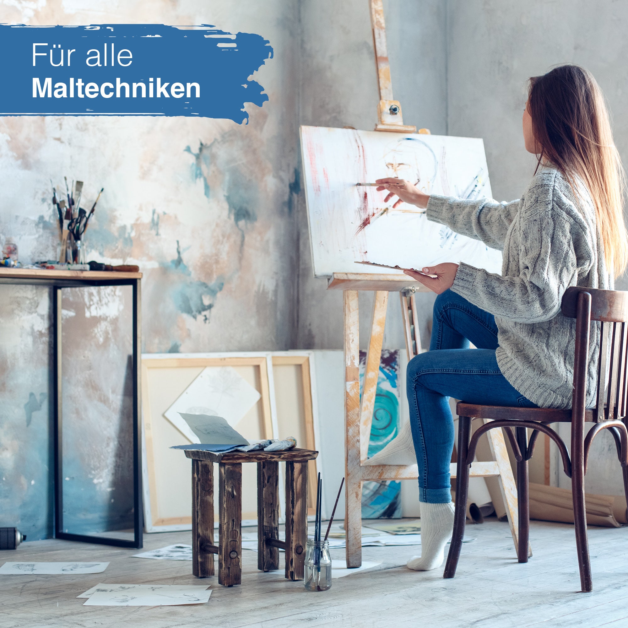 Artina Crylic Acrylfarbe 2000ml Titanweiß