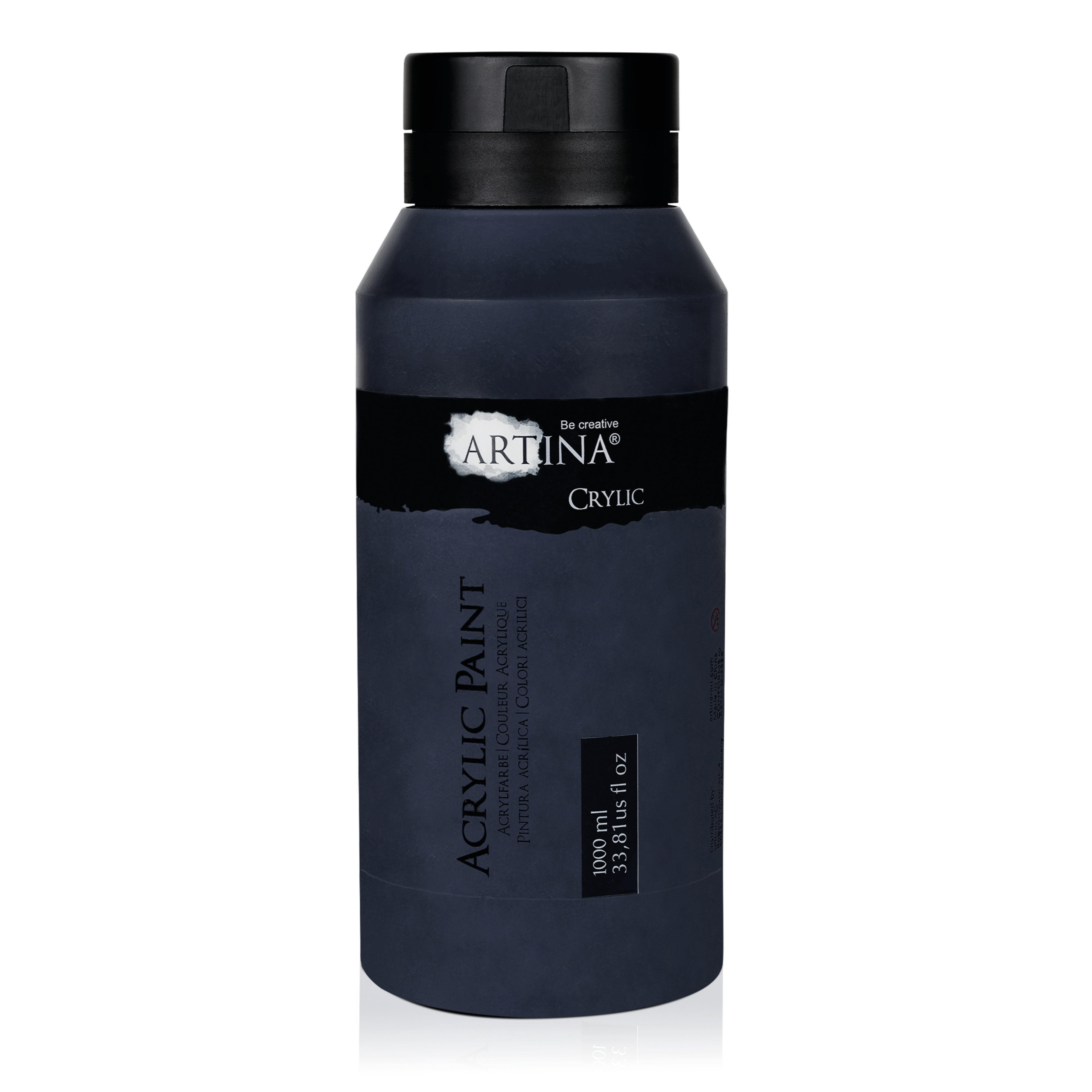 Artina Acrylfarbe Schwarz Weiss 500ml 1000ml Crylic