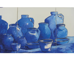 Blaue Vasen 4
