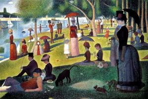Pointillismus Georges Seurat Un dimanche après-midi à l'Île de la Grande Jatte