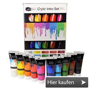 Artina Crylic Acrylfarbe Tuben Set 10 x 120ml