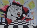 tiger schach geschnitten