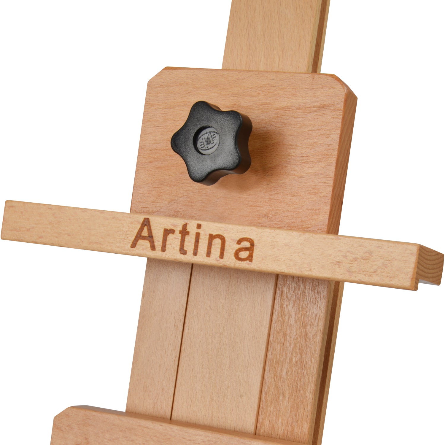Artina Studiostaffelei Staffelei Bordeaux aus massivem Buchen-Holz