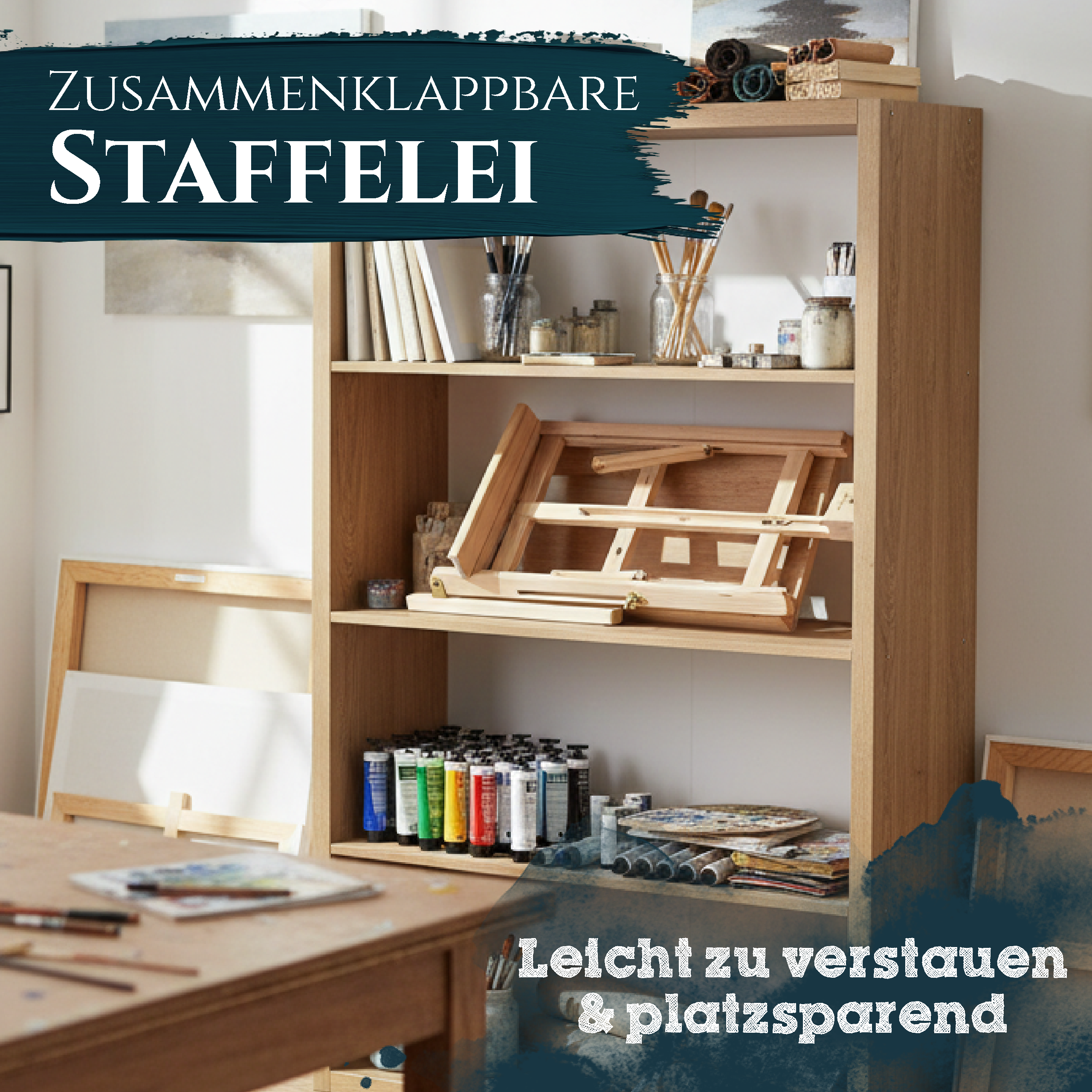 Artina Tischstaffelei Staffelei Sydney aus massivem Kiefern-Holz