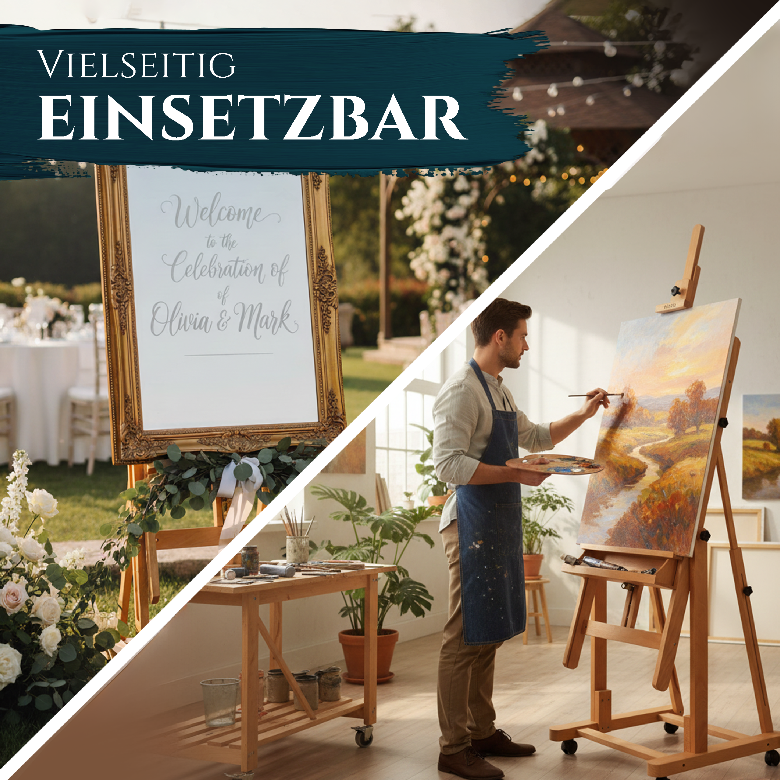 Artina Atelierstaffelei Aquarellstaffelei Staffelei Verona aus Buche