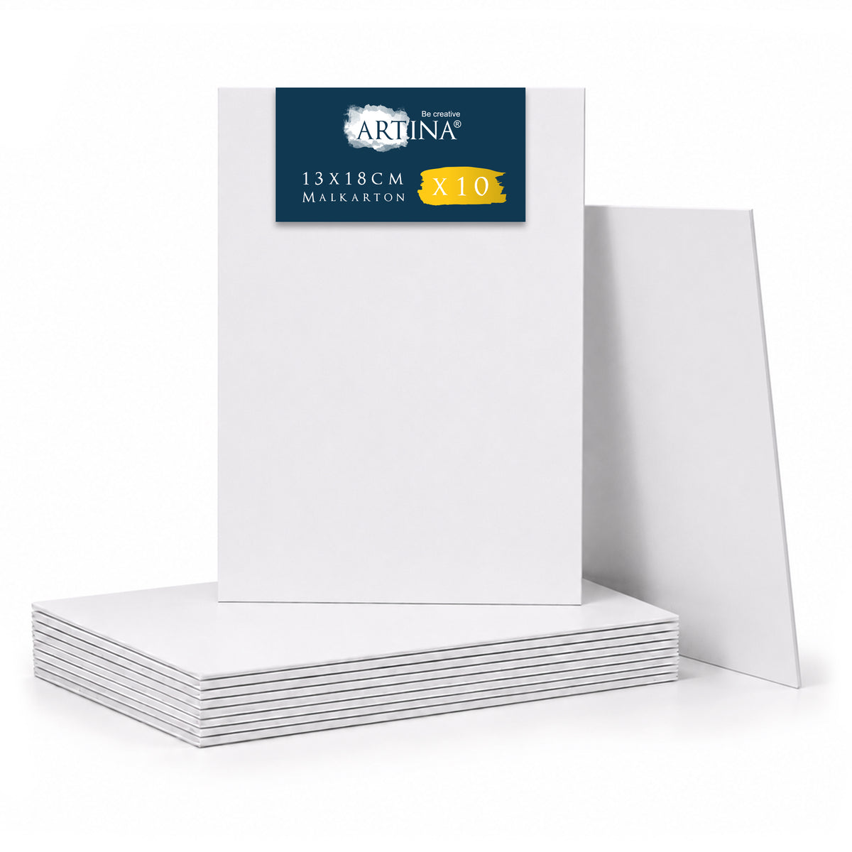 Artina Malkarton 10er Set Leinwand 3 mm in verschiedenen Größen