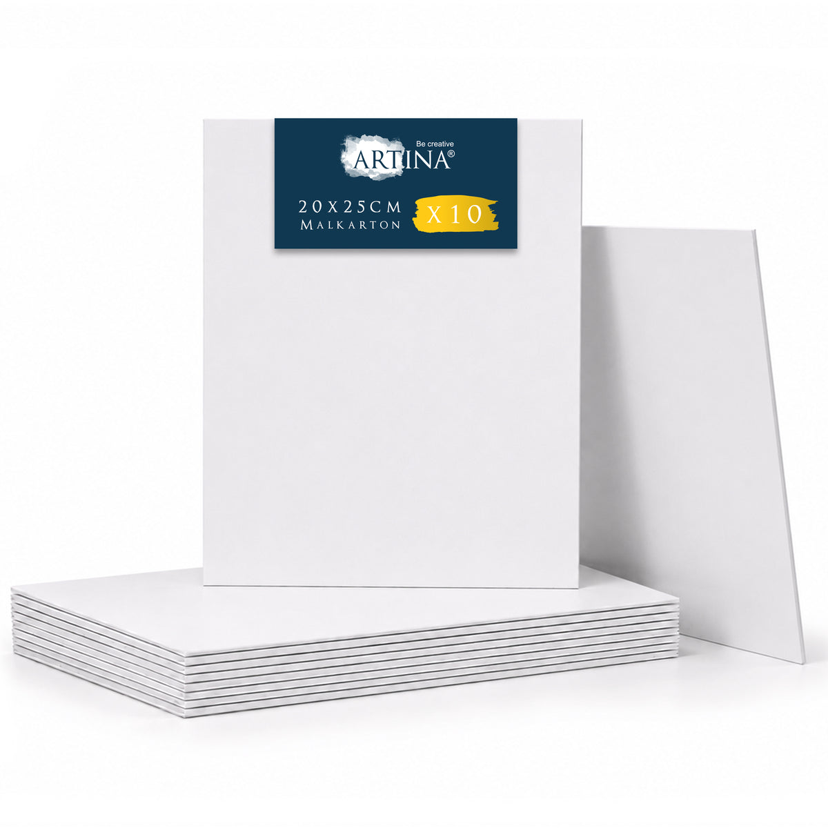 Artina Malkarton 10er Set Leinwand 3 mm in verschiedenen Größen
