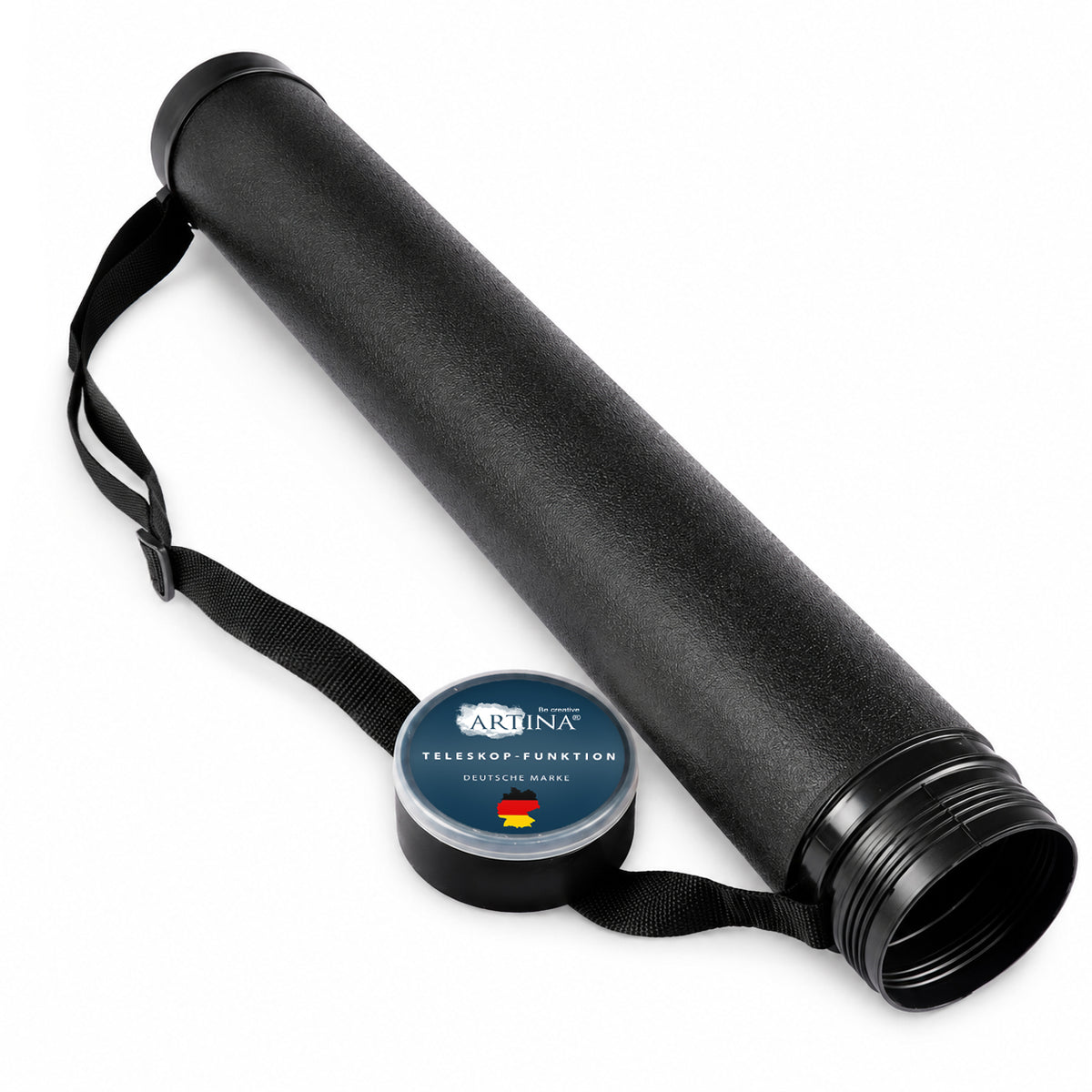 Artina Posterrolle A0 Transportrolle 60–100 cm Schwarz/Weiß/Silber Archiva
