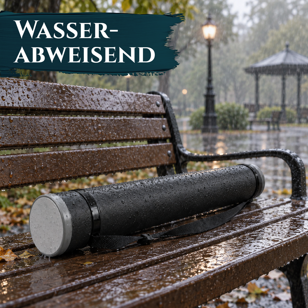 Artina Posterrolle A0 Transportrolle 60–100 cm Schwarz/Weiß/Silber Archiva
