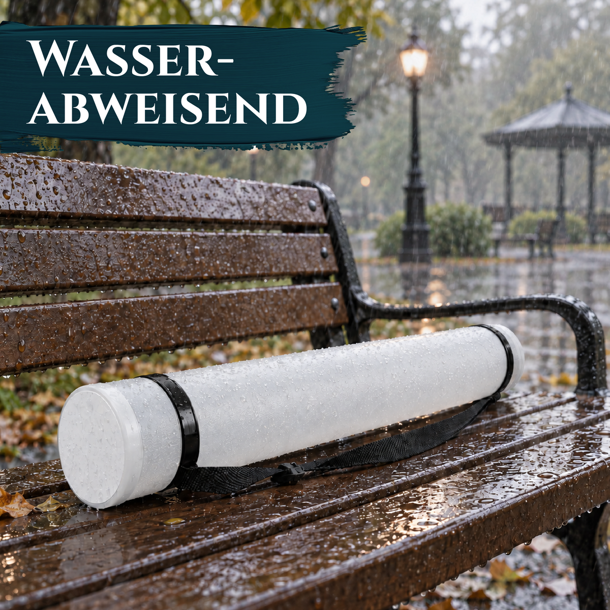 Artina Posterrolle A0 Transportrolle 60–100 cm Schwarz/Weiß/Silber Archiva