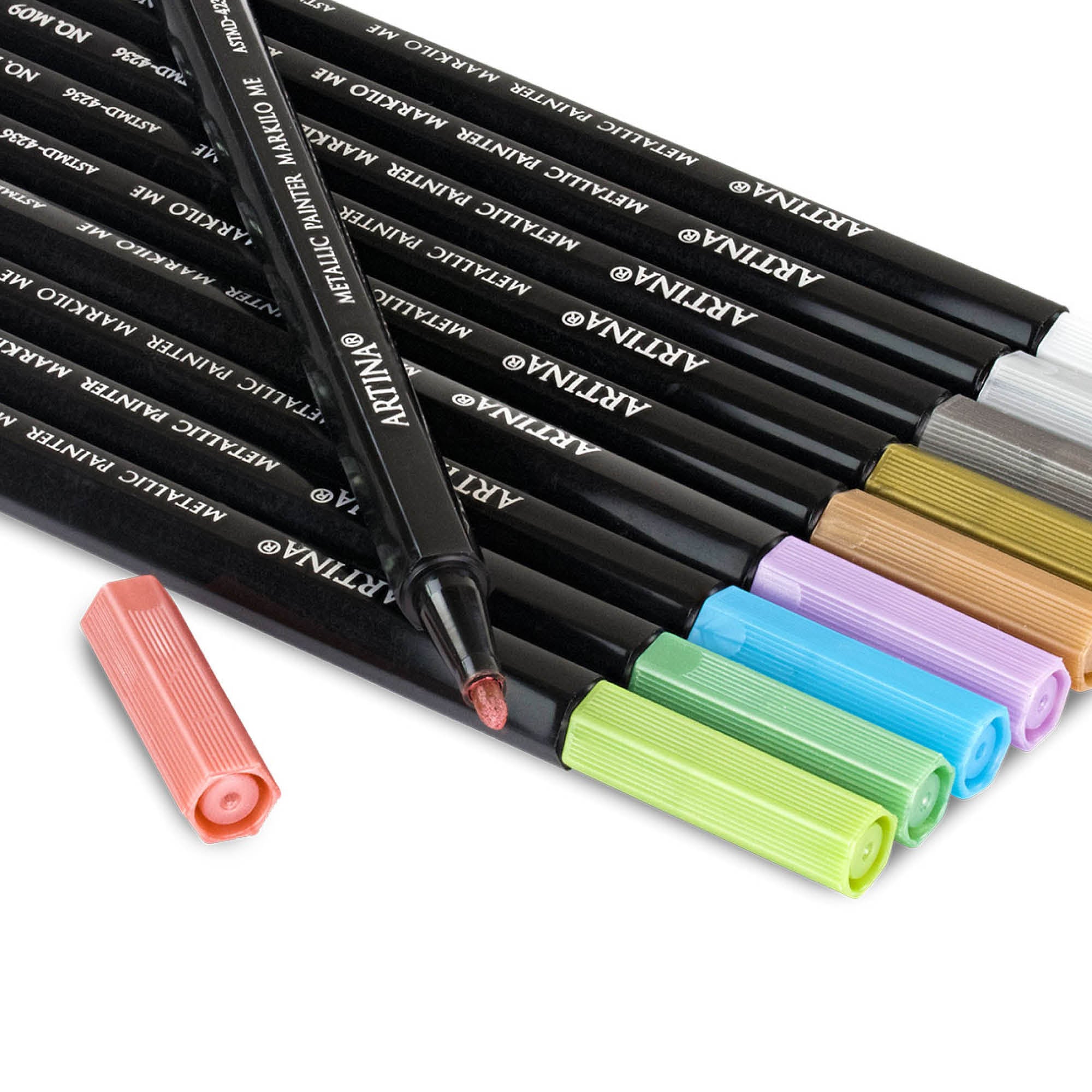 10er Set Artina Markilo ME Metallic Acryl Stifte
