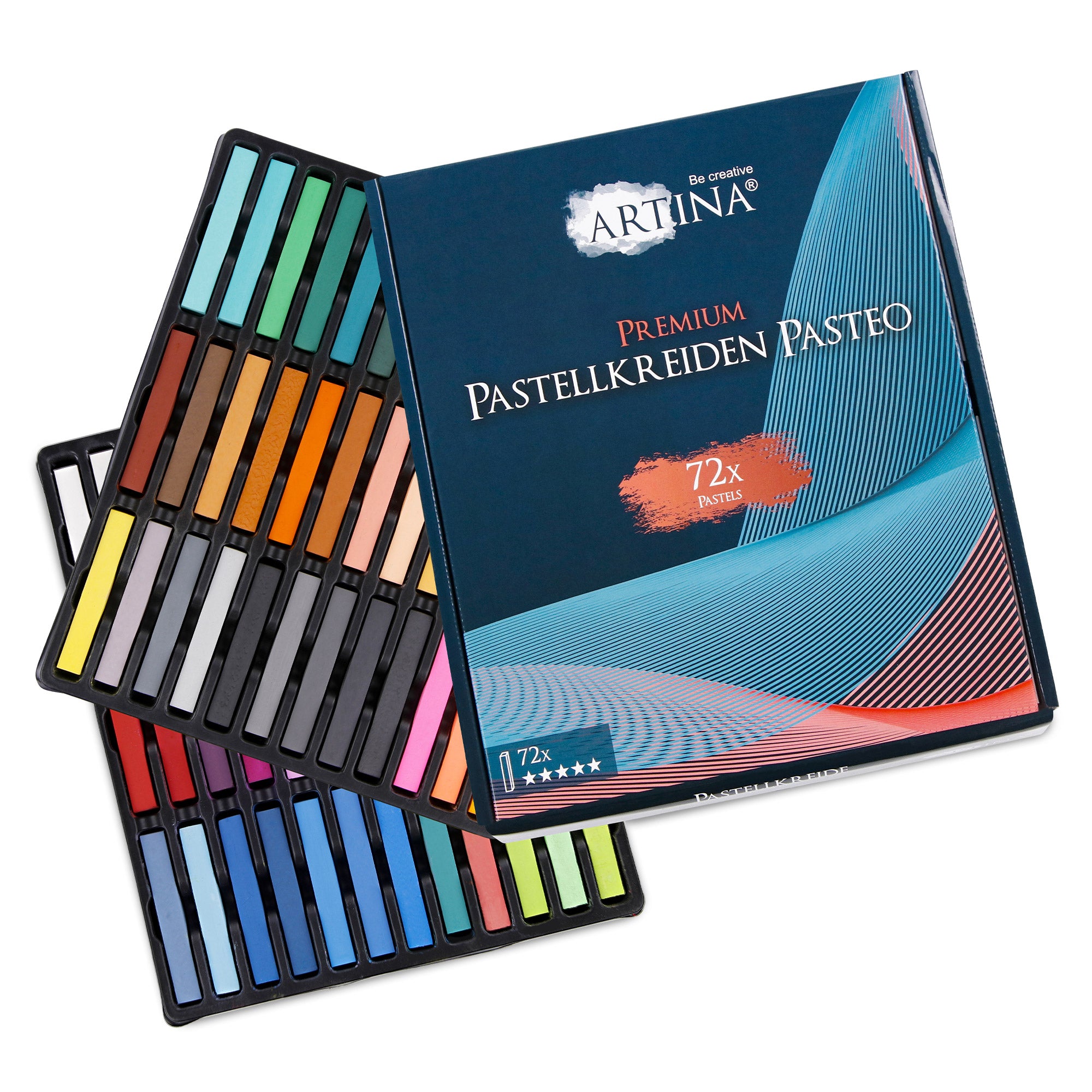 Artina Premium Weichpastellkreide Pasteo 24/48/72 Stück