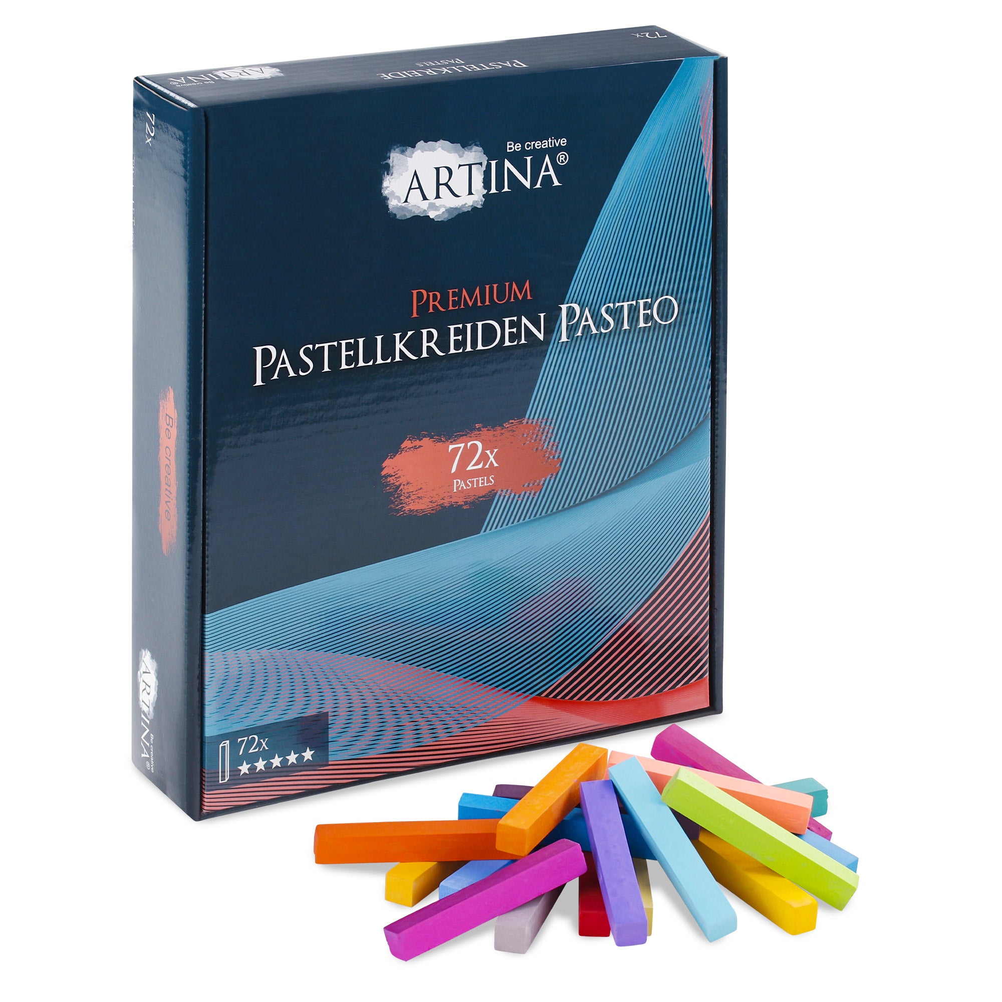 Artina Premium Weichpastellkreide Pasteo 24/48/72 Stück