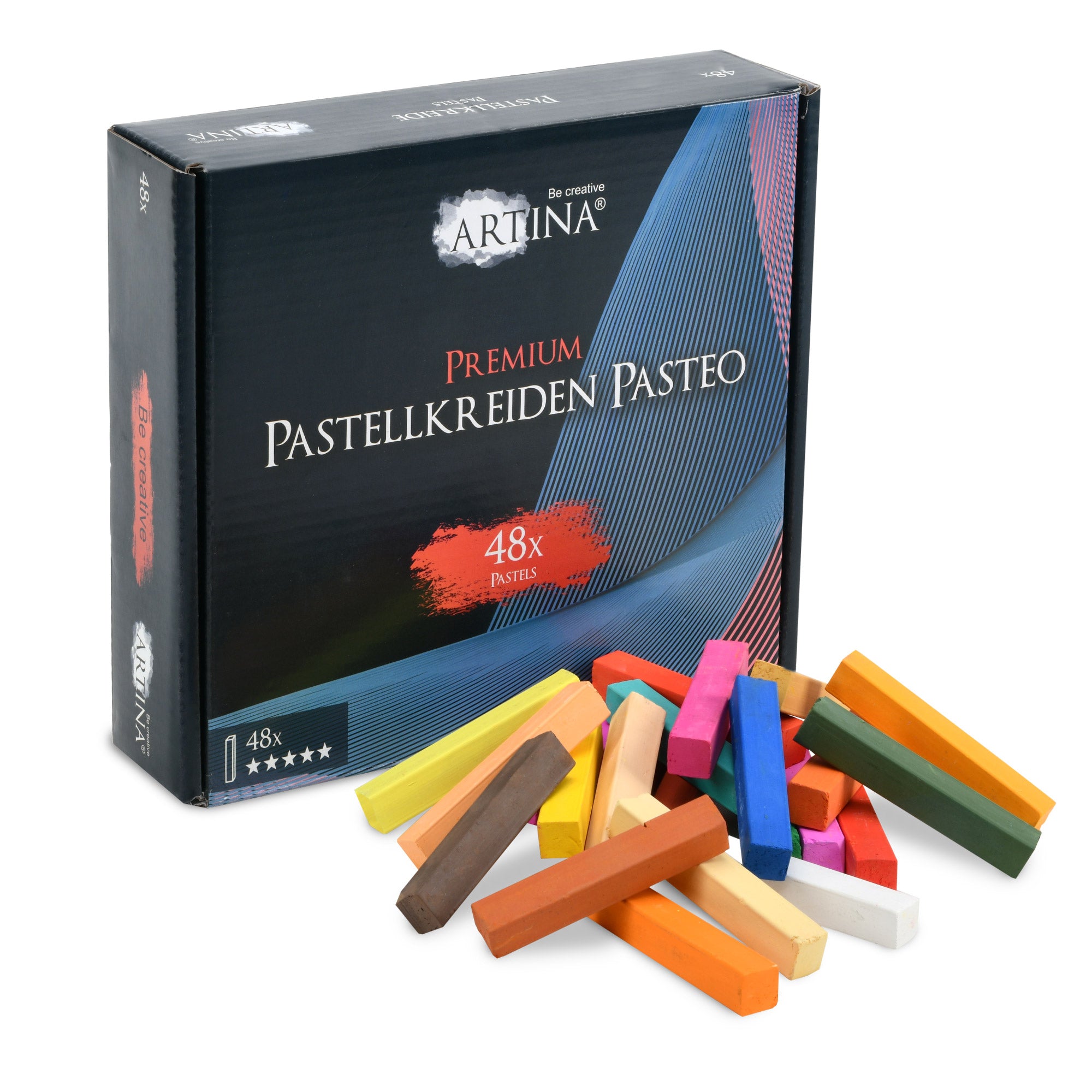 Artina Premium Weichpastellkreide Pasteo 24/48/72 Stück