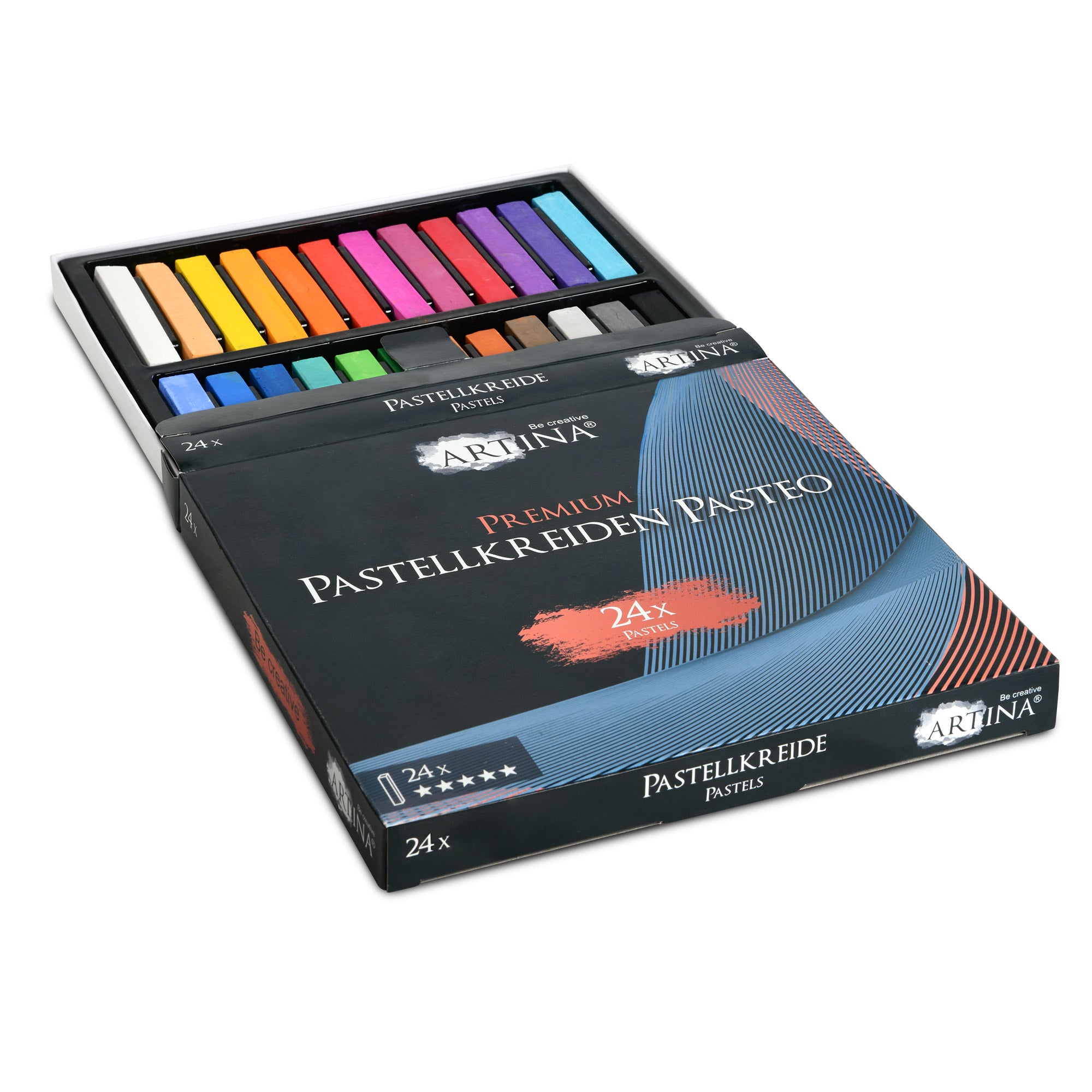 Artina Premium Weichpastellkreide Pasteo 24/48/72 Stück