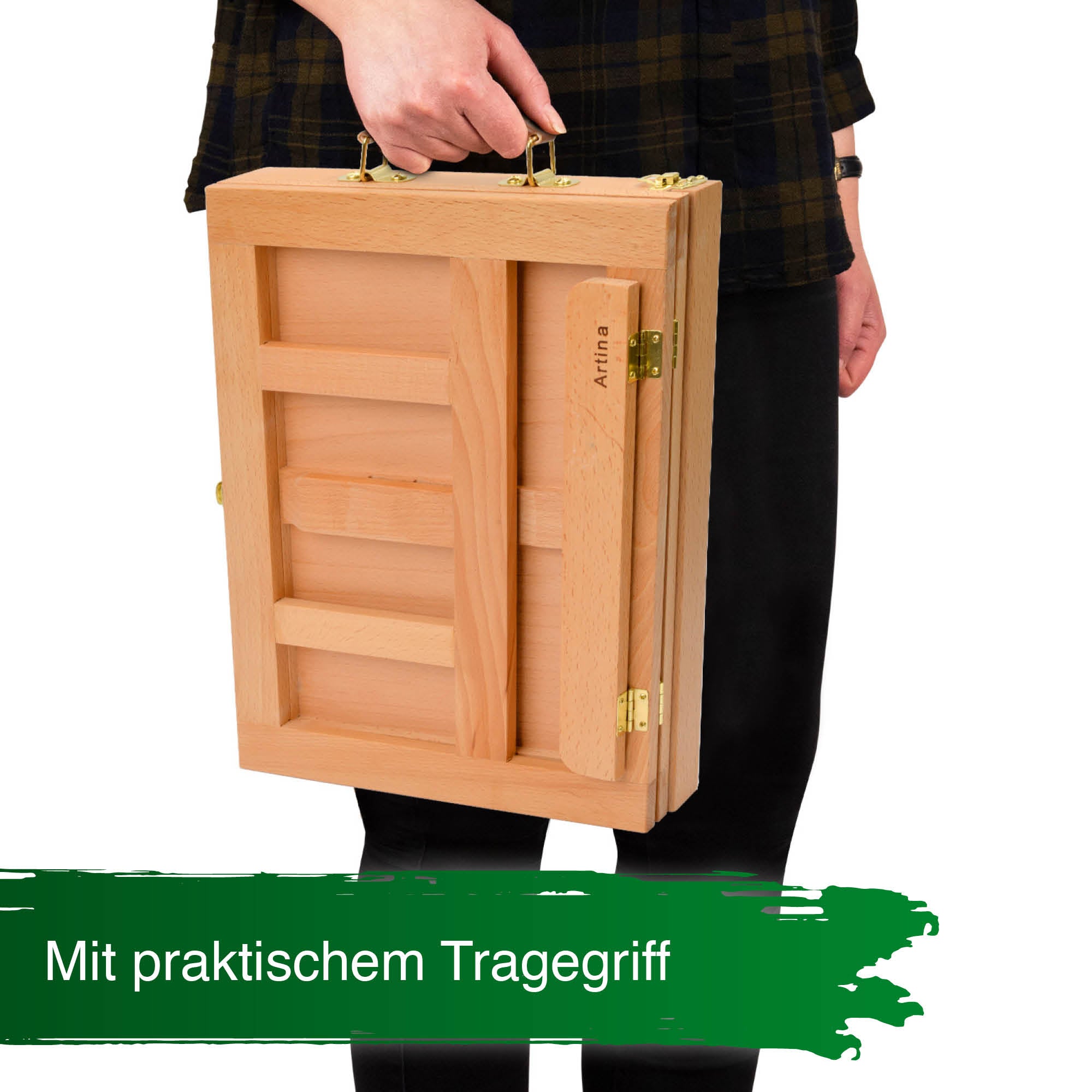 Artina Tischstaffelei Colmar Zeichenbrett Buchstütze Aufbewahrungsfach