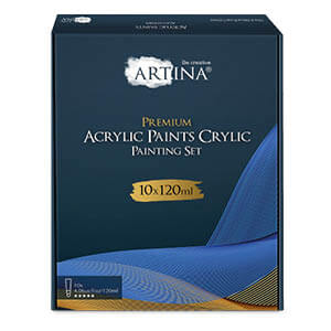 Artina Crylic Intro-Set Acrylfarbe Tuben 10 x 120ml